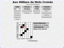 aux milliers de mots croisés